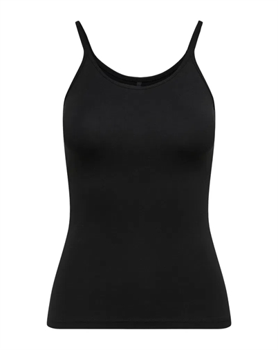 Only - Love Strap Singlet Top - Black
